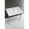 Fauceture Continental 31"x22" Ceramic Vanity Top W/ Integrated Basin 3H, White LBT31227W34 - alternate 2